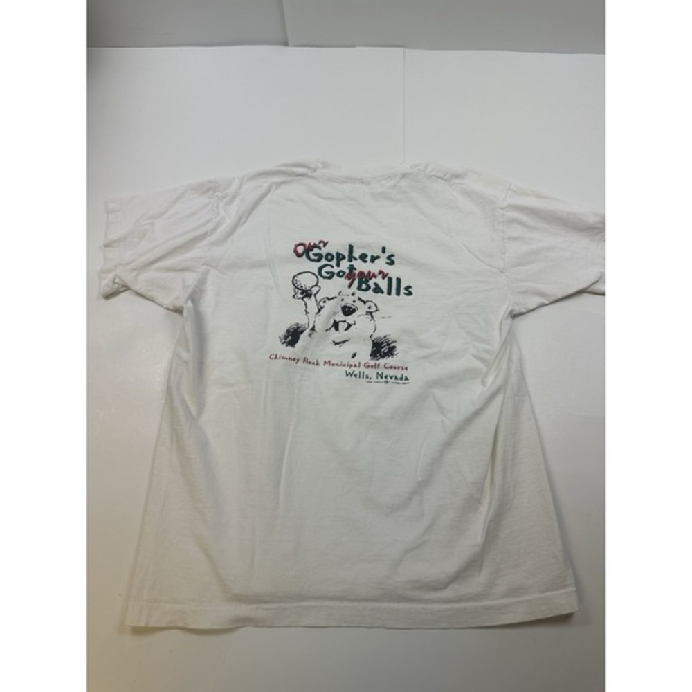 Vintage‎ Wells Nevada Souvenir T-Shirt Size XL Chimney Rock Golf Course